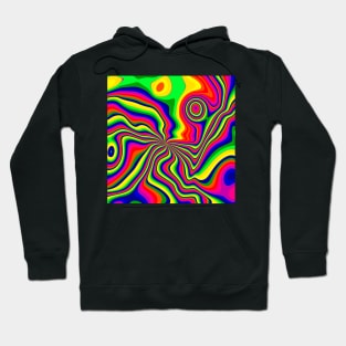 Psychedelic Groovy Colorful Pattern Hoodie